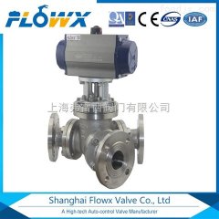 恶劣环境专用气动Y型三通球阀,（120度角,135度角）的图片