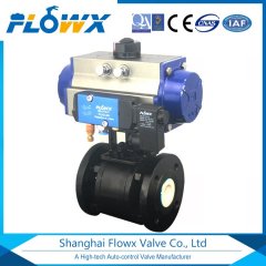 气动耐磨调节陶瓷球阀的图片
