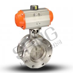 气动硬密封法兰蝶阀的图片