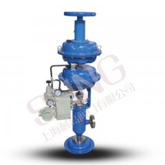 气动高压差高性能角式调节阀的图片