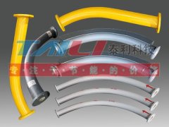 钢衬一体成型耐磨陶瓷弯头的图片