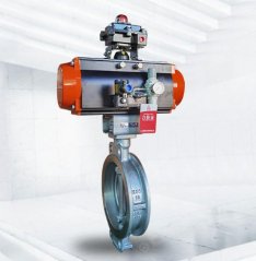 对夹气动开关蝶阀 D673W的图片