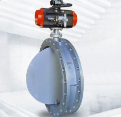 气动法兰通风蝶阀D641W-16P的图片