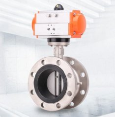 气动全不锈钢软密封法兰蝶阀D641X的图片