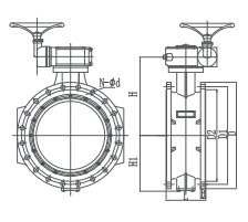 双法兰偏心蝶阀的图片