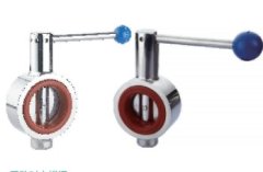 手动对夹蝶阀的图片