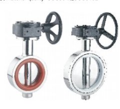 蜗轮对夹蝶阀的图片