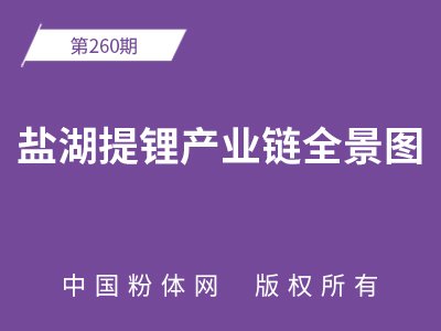 盐湖提锂产业链全景图