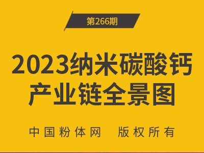 2023纳米碳酸钙产业链全景图