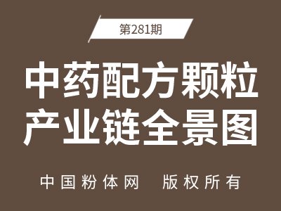 中药配方颗粒产业链全景图