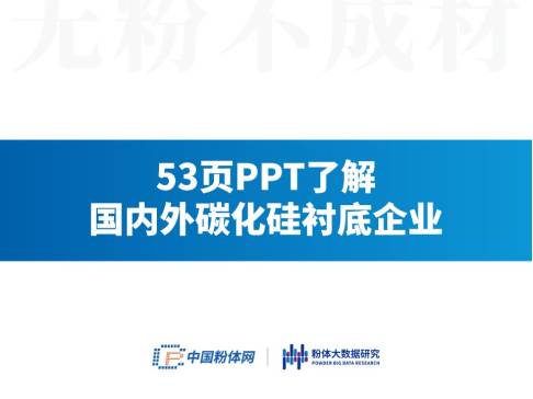 53页PPT了解国内外碳化硅衬底企业