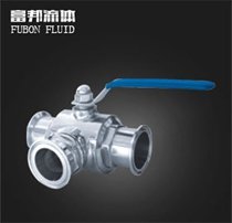 卫生级快装三通球阀Q84F-16P的图片