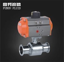 卫生级气动快装球阀Q681F-16P的图片