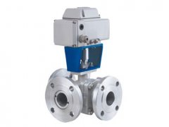 ZDRQR电动O型三通球阀的图片