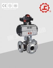 TG016气动三通球阀的图片