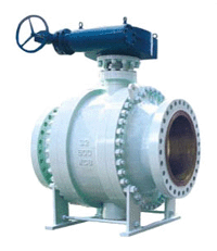 Q347H蜗轮固定球阀的图片