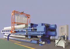 PLC自动拉板、自动清洗压滤机的图片