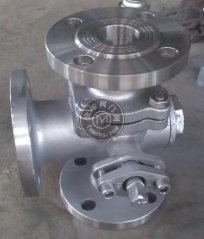 不锈钢三通球阀Q45F 16P的图片