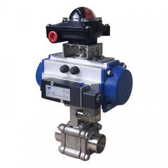 高性能三片体球阀的图片