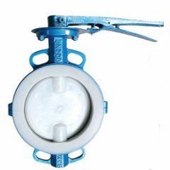 手动对夹式衬氟蝶阀的图片