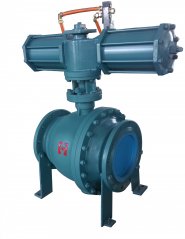 气动固定式球阀的图片