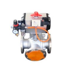 气动三通球阀T型的图片