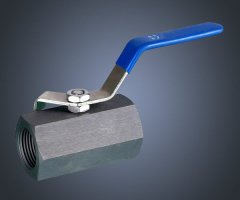 一片式六角碳钢球阀 2000WOG的图片