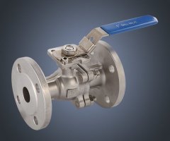 二片式国标高平台法兰球阀的图片