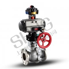 气动O型切断球阀的图片