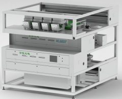 大颗粒矿石双层4R干选慢速履带色选机的图片