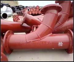 陶瓷复合耐磨三通的图片