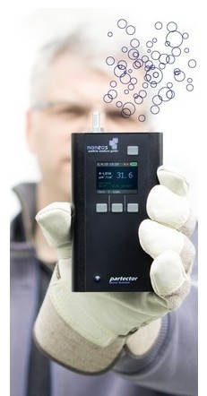 瑞士nanos Partector手持式纳米颗粒物测量计的图片