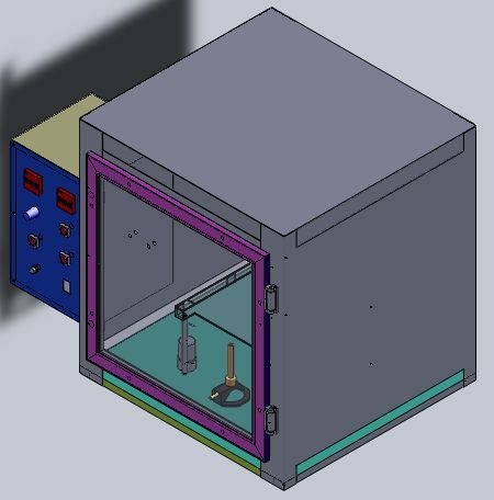 睡袋燃烧测试仪的图片