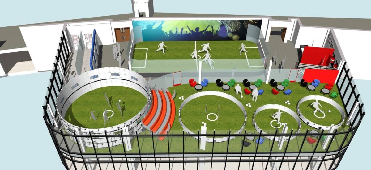 足球传接球技术自动化训练系统的图片