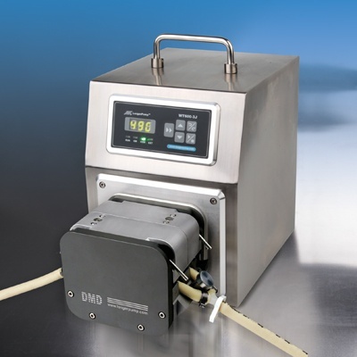高防护不锈钢工业蠕动泵WT600-3J四通道液体传输单通道4.2-6000 ml/min的图片