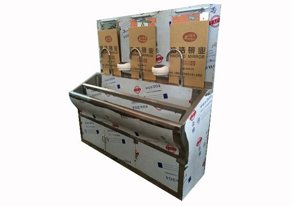 浙江孚夏手术室洗手池医用洗手池三人的图片