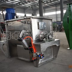 薄荷粉，蓝莓粉奇卓卧式螺带混合机，放心选购。不锈钢材质。的图片