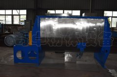 花生壳粉混合机，脱水蔬菜混合机，奇卓不锈钢卧式螺带混合机。的图片