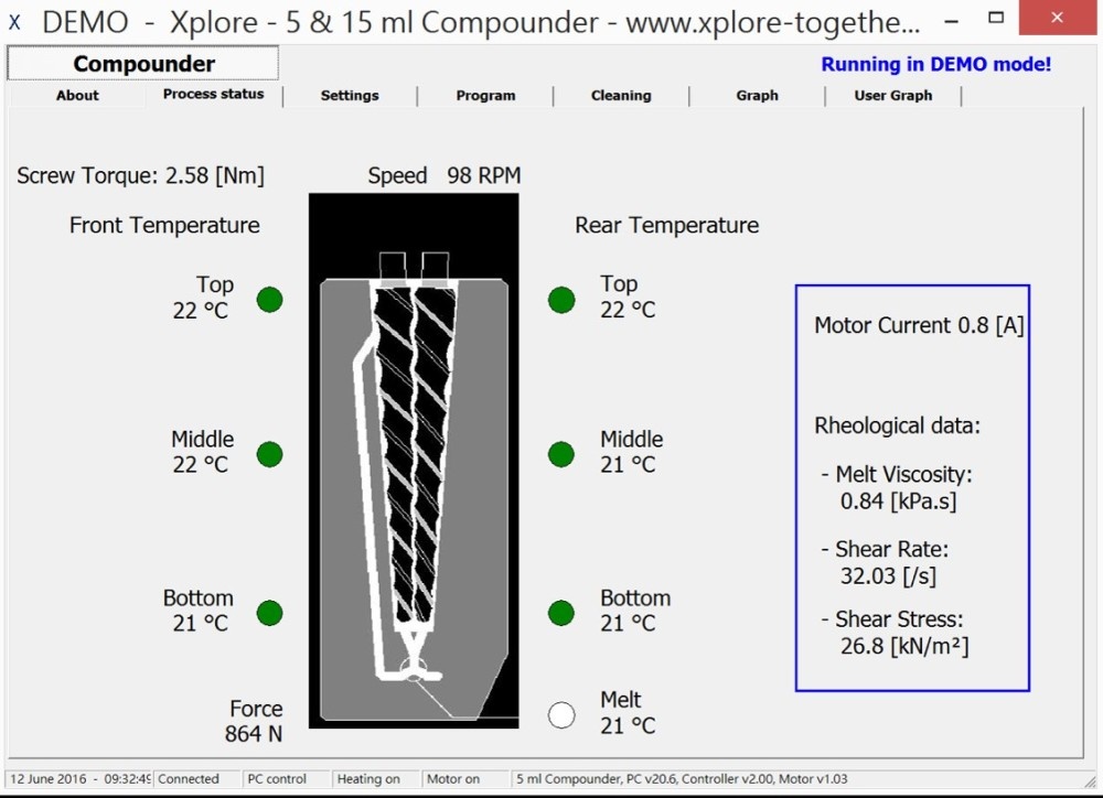 挤出机专用流变软体的图片