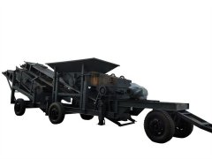 轮胎式移动破碎站的图片