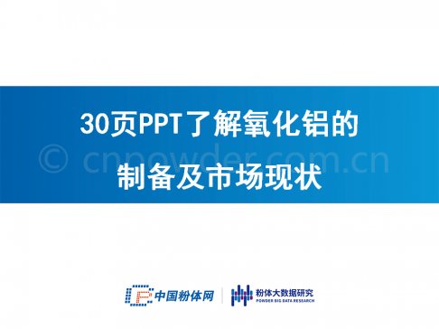 30页PPT了解氧化铝的制备及市场现状