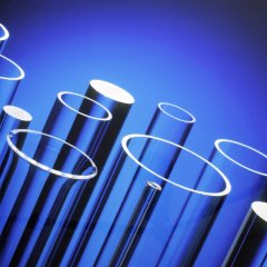 标准透明石英玻璃管的图片