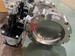 不锈钢阀体气动蝶阀的图片