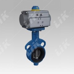 进口气动对夹式蝶阀的图片