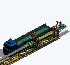 单边桥式自动装车机器人的图片