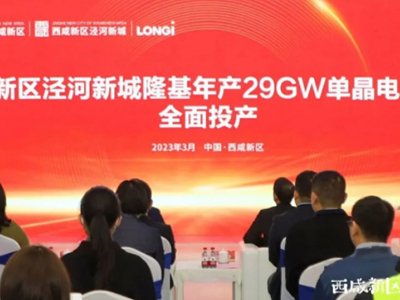 总投资165亿元！隆基绿能年产29GW单晶电池项目全面投产
