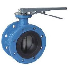 手动法兰式蝶阀的图片