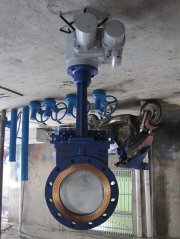 电动刀闸阀（圆形法兰）的图片