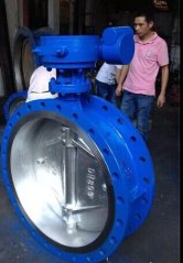 法兰式双偏心蝶阀的图片