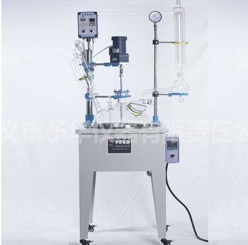 巩义予华YDF-100L单层玻璃反应釜温控299度数显温度的图片